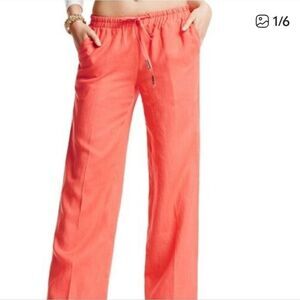 Michael Kohrs XL Red Coral Linen Pants